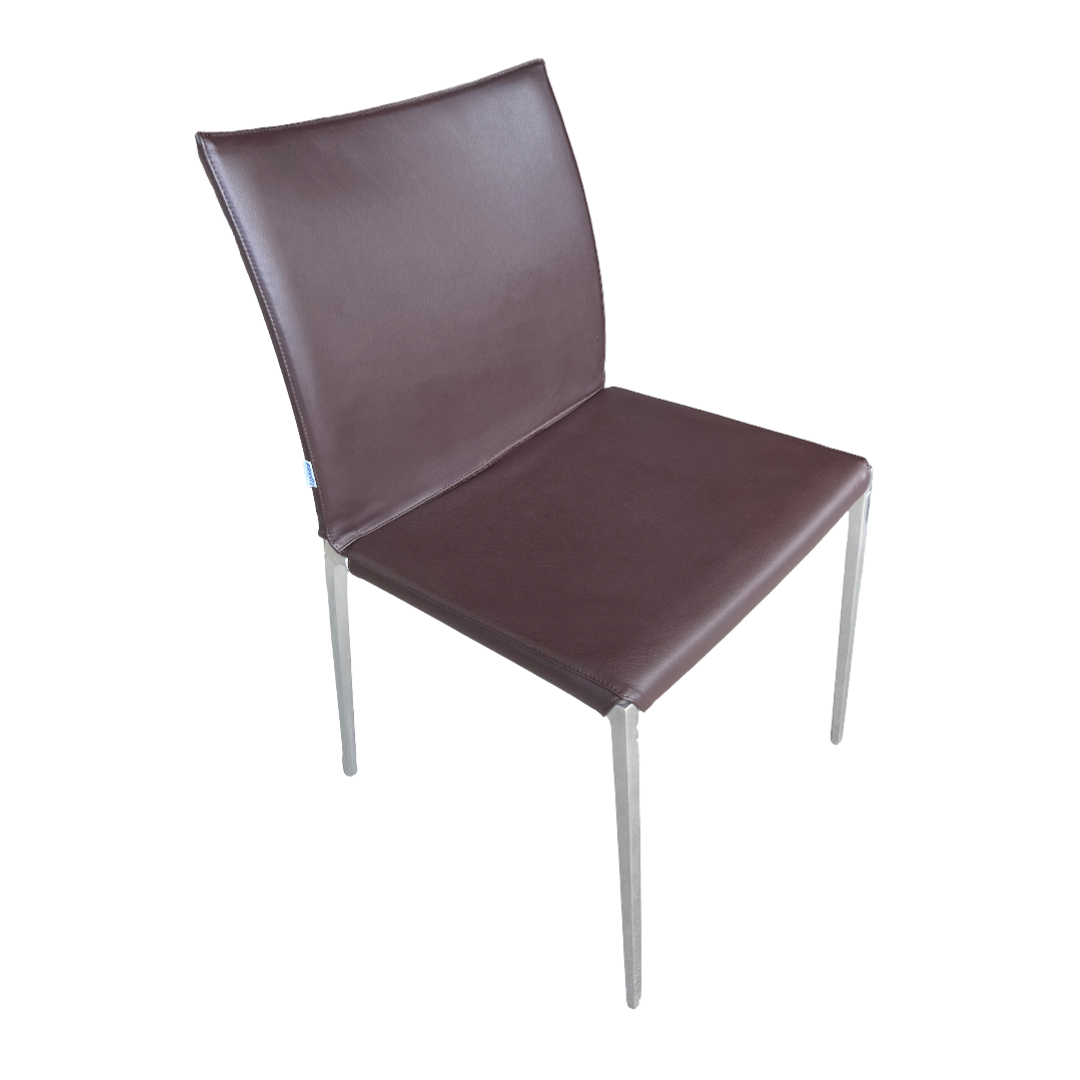Zanotta, Stuhl Lia Leder Braun