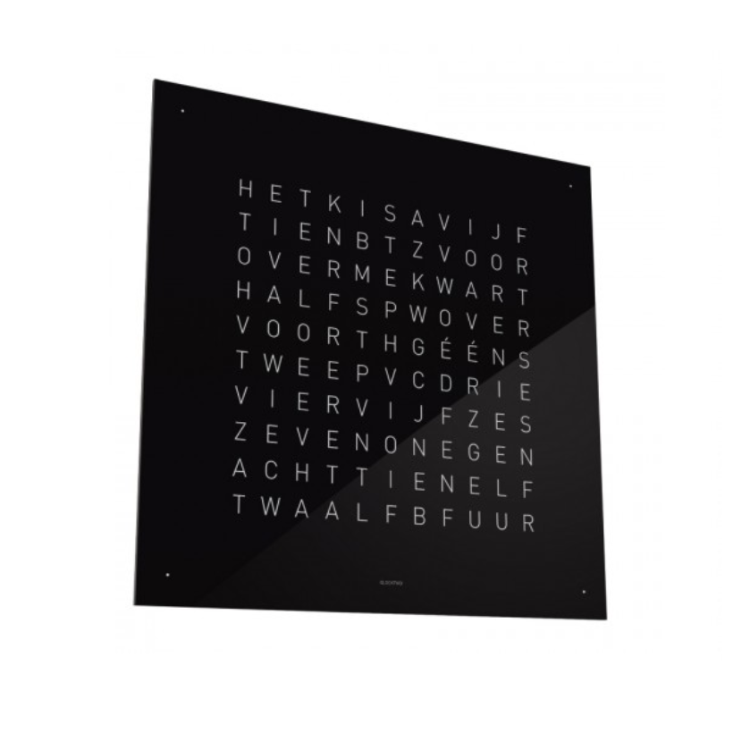Qlocktwo, Frontpanel Italienisch Black Ice Tea