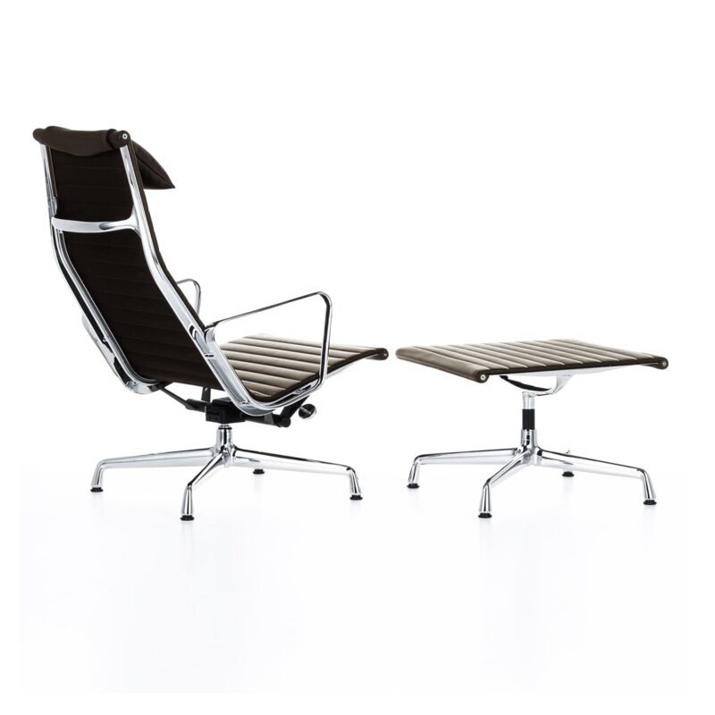 Aluminium Chair Ea 124 & Hocker Ea125, Charles & Ray Eames - Vitra